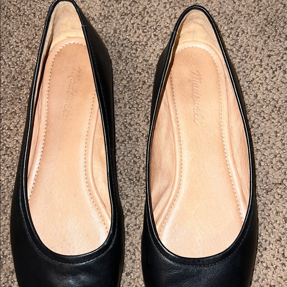 Madewell Reid Black Ballet Flats ballet size 9